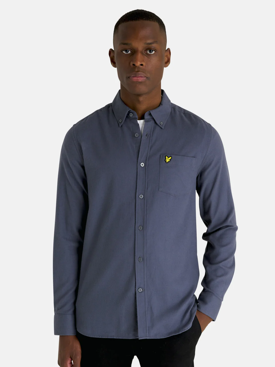 Plain Flannel Shirt-Skjorte-Lyle & Scott-Aandahls