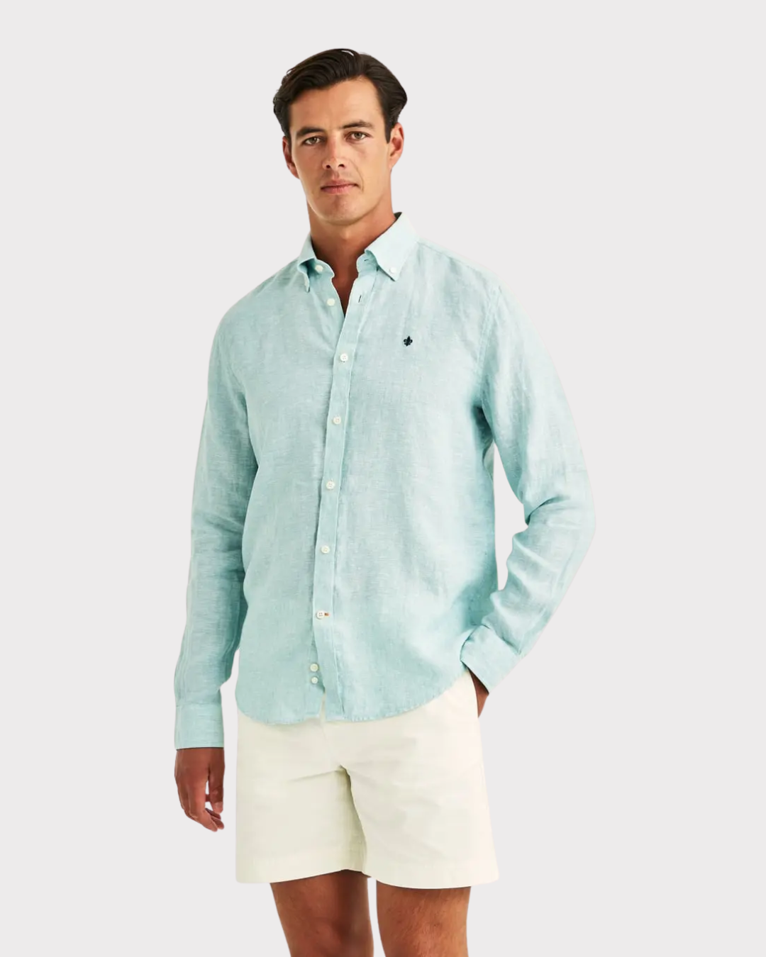 Douglas Linen Shirt Classic Fit-Skjorte-Morris-Aandahls