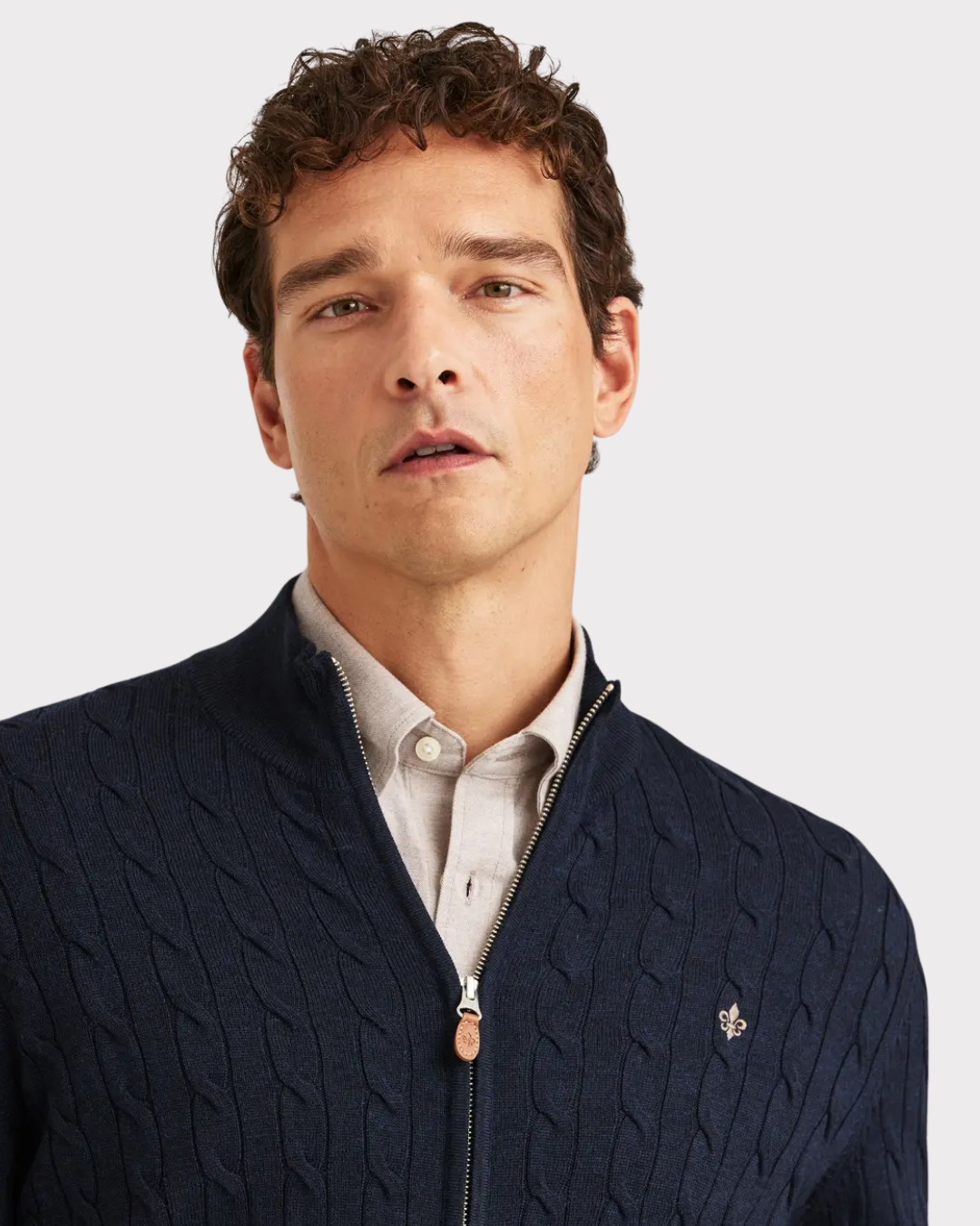 Merino Cable Zip Cardigan-Genser-Morris-Aandahls
