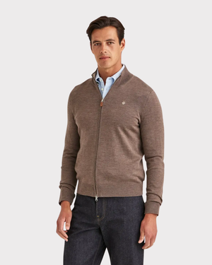 Merino Zip Cardigan