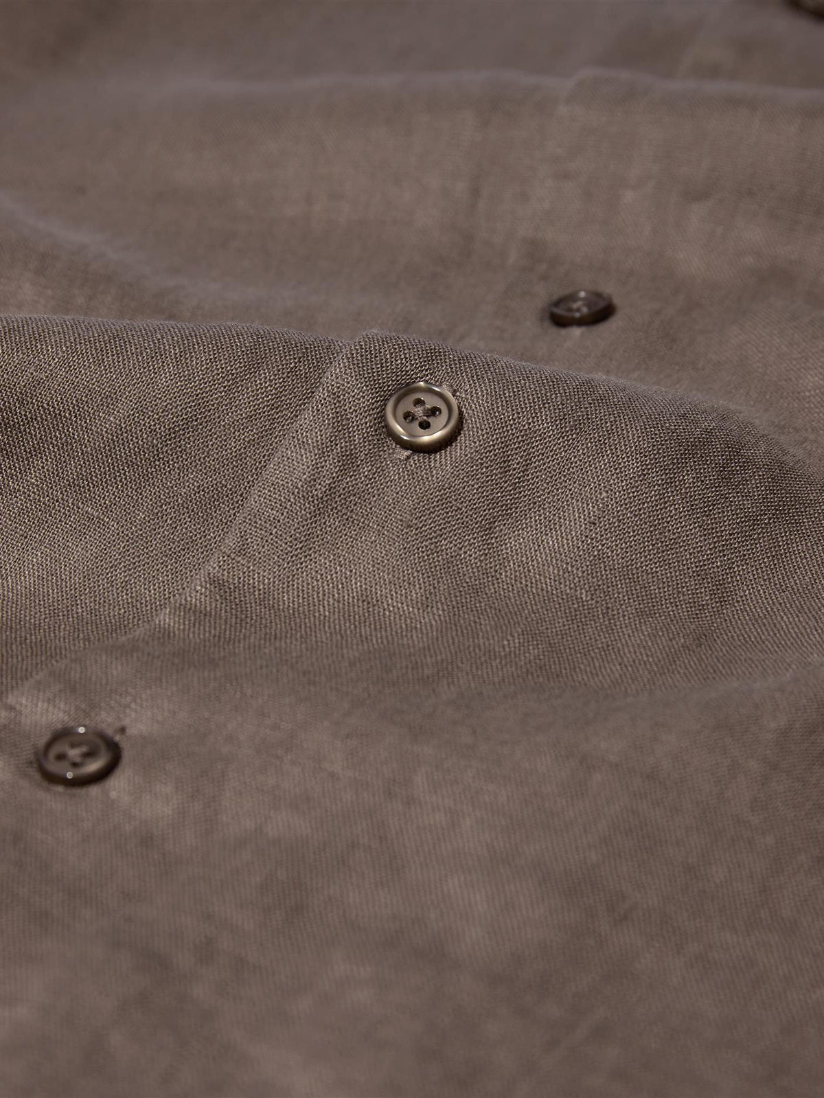 MMGTheo Linen Cuban Shirt-Skjorte-Mos Mosh-Aandahls