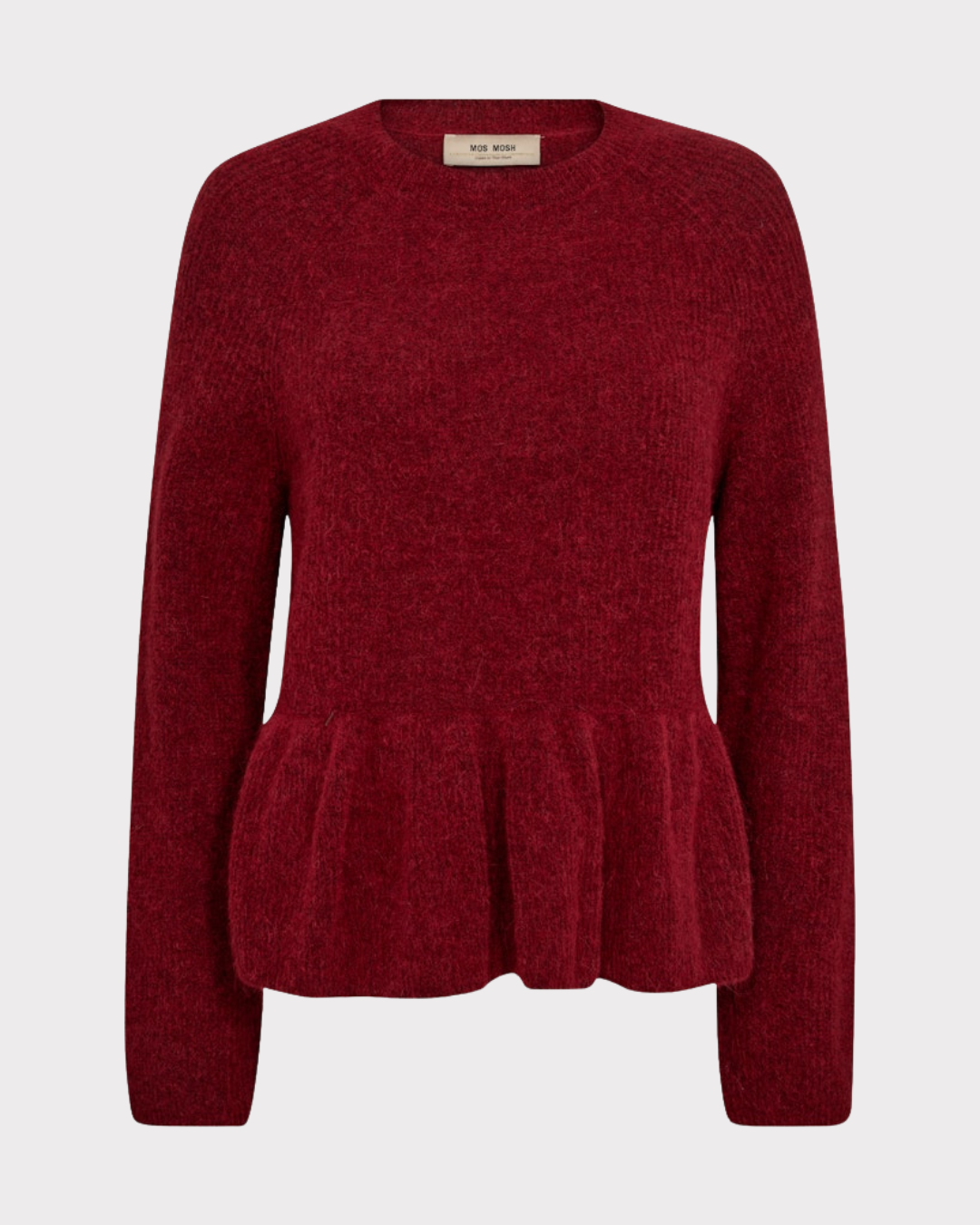 Mmthora O-Neck Frill Knit-Genser-Mos Mosh-Aandahls