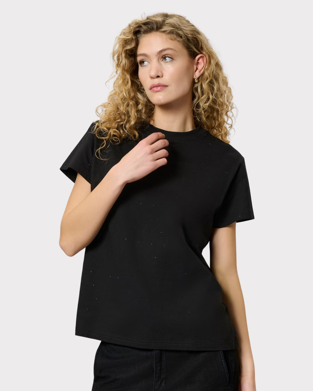 Hannemw Rhinestone Tee-T-shirt-My Essential Wardrobe-Aandahls