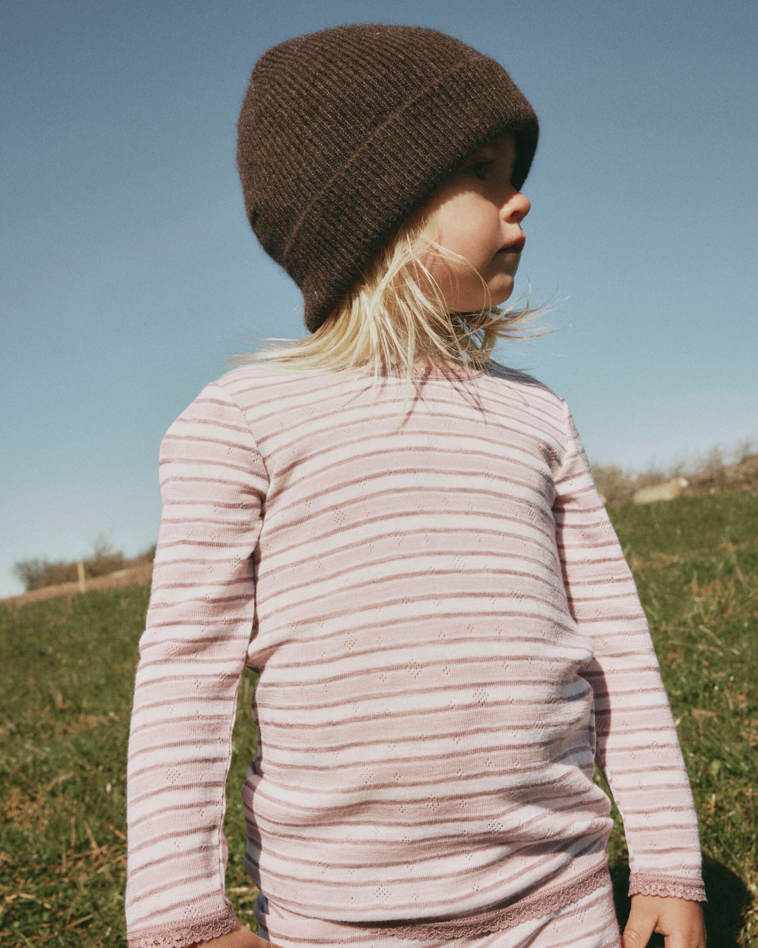 Nmfwang Wool Needle Ls Top Noos