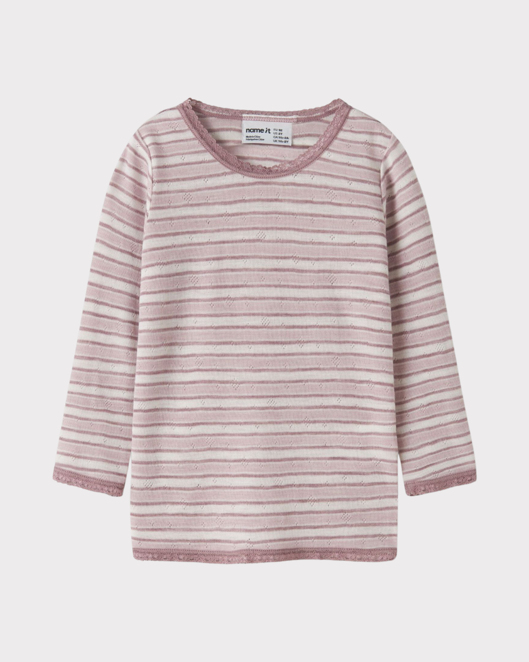 Nmfwang Wool Needle Ls Top Noos