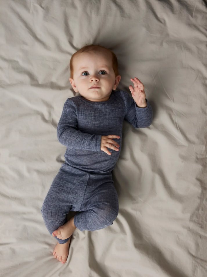 Nbmwang Wool Needle Ls Body Solid Noos-Ull-Name it-Aandahls