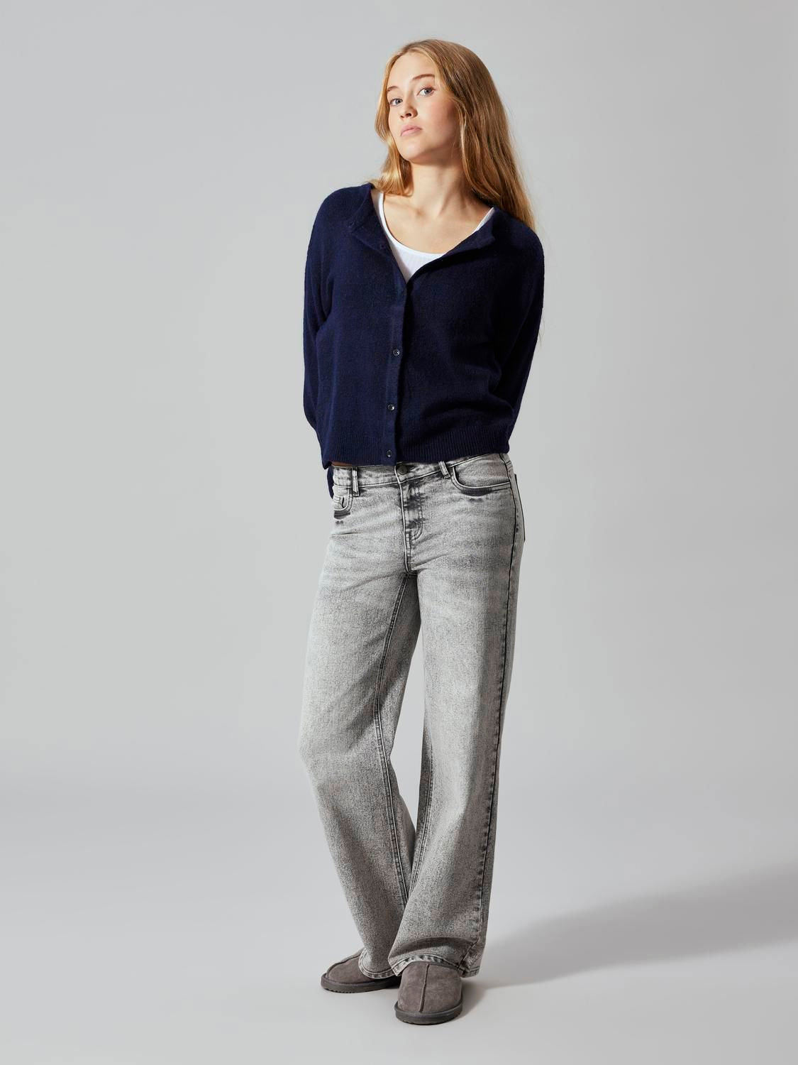 Nlflodet Ls Short Knit Cardigan Noos