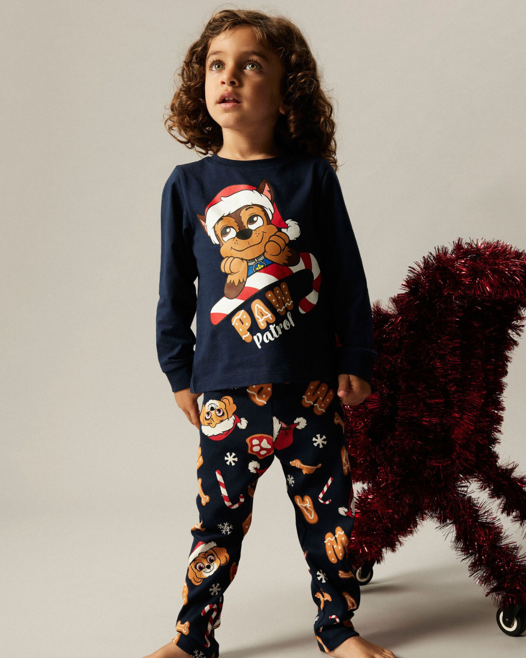 NMMSLAVA PAW LS NIGHTSET CPLG-Sweat-Name it-Aandahls