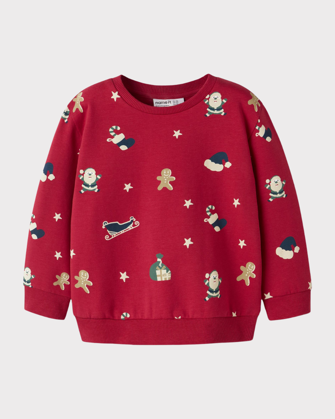 Nmnrohom Ls Nreg Sweat Bru-Genser-Name it-Aandahls