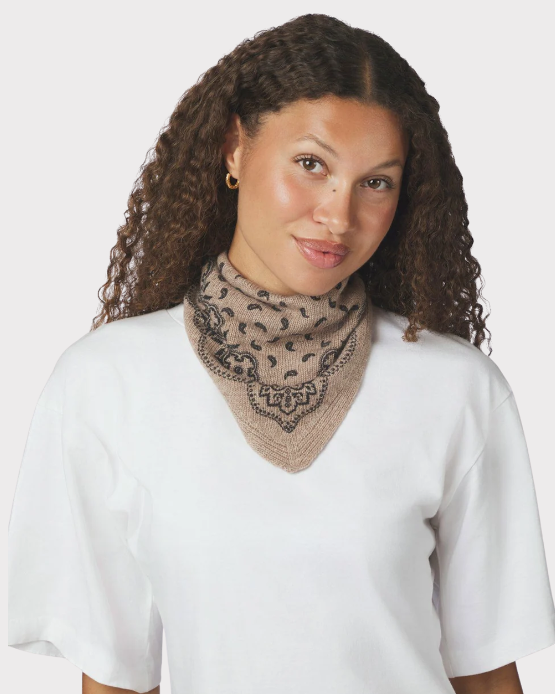 Ariya Paisley Knit Scarf