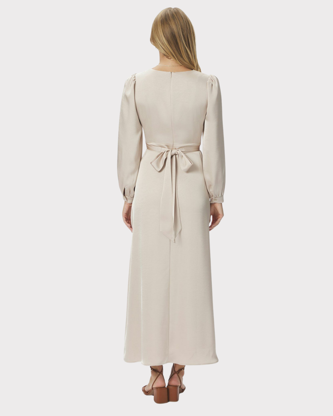 Bretti Heavy Sateen Dress-Kjole-Neo Noir-Aandahls