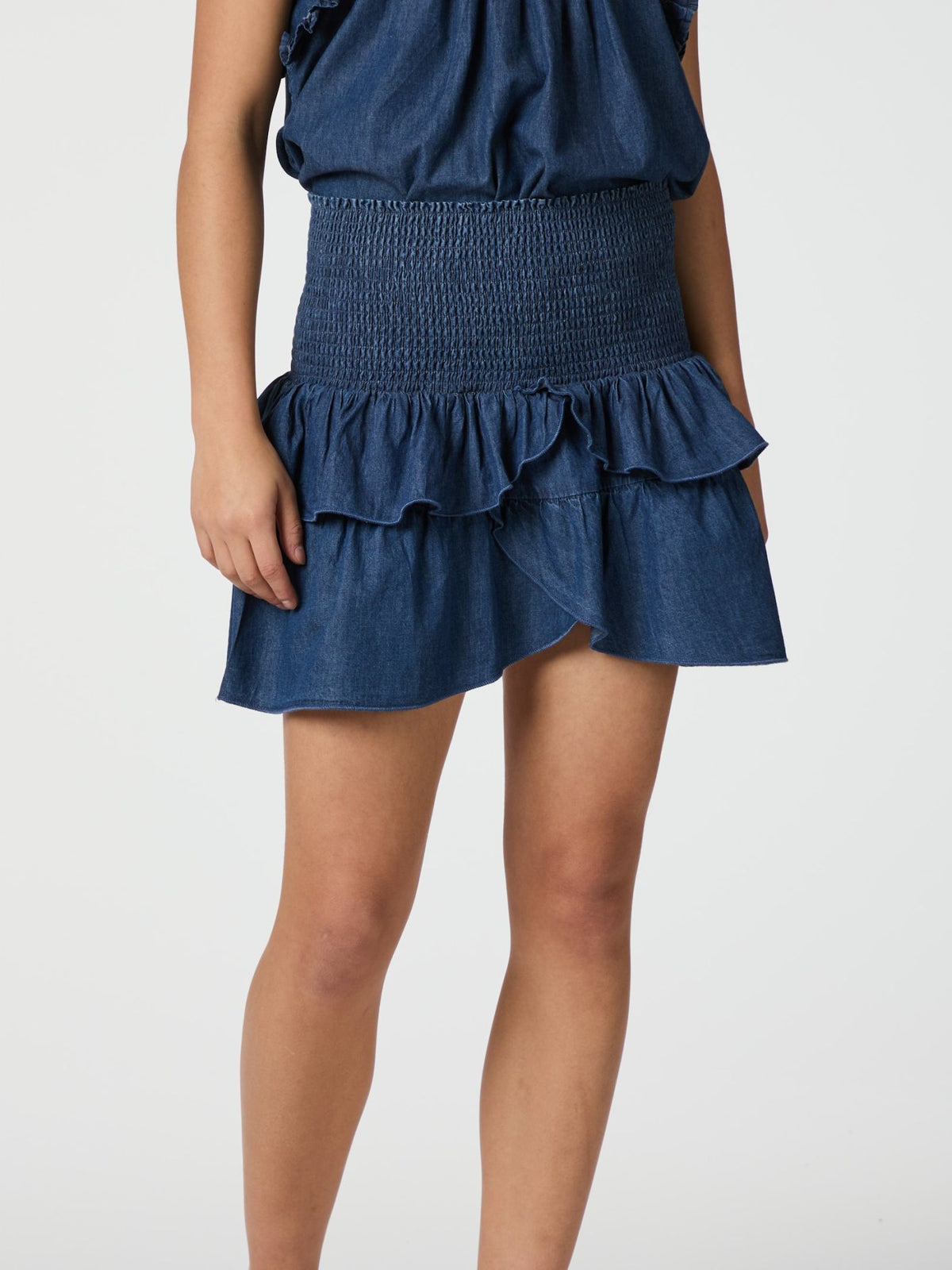 Carin Denim Skirt-Skjørt-Neo Noir-Aandahls