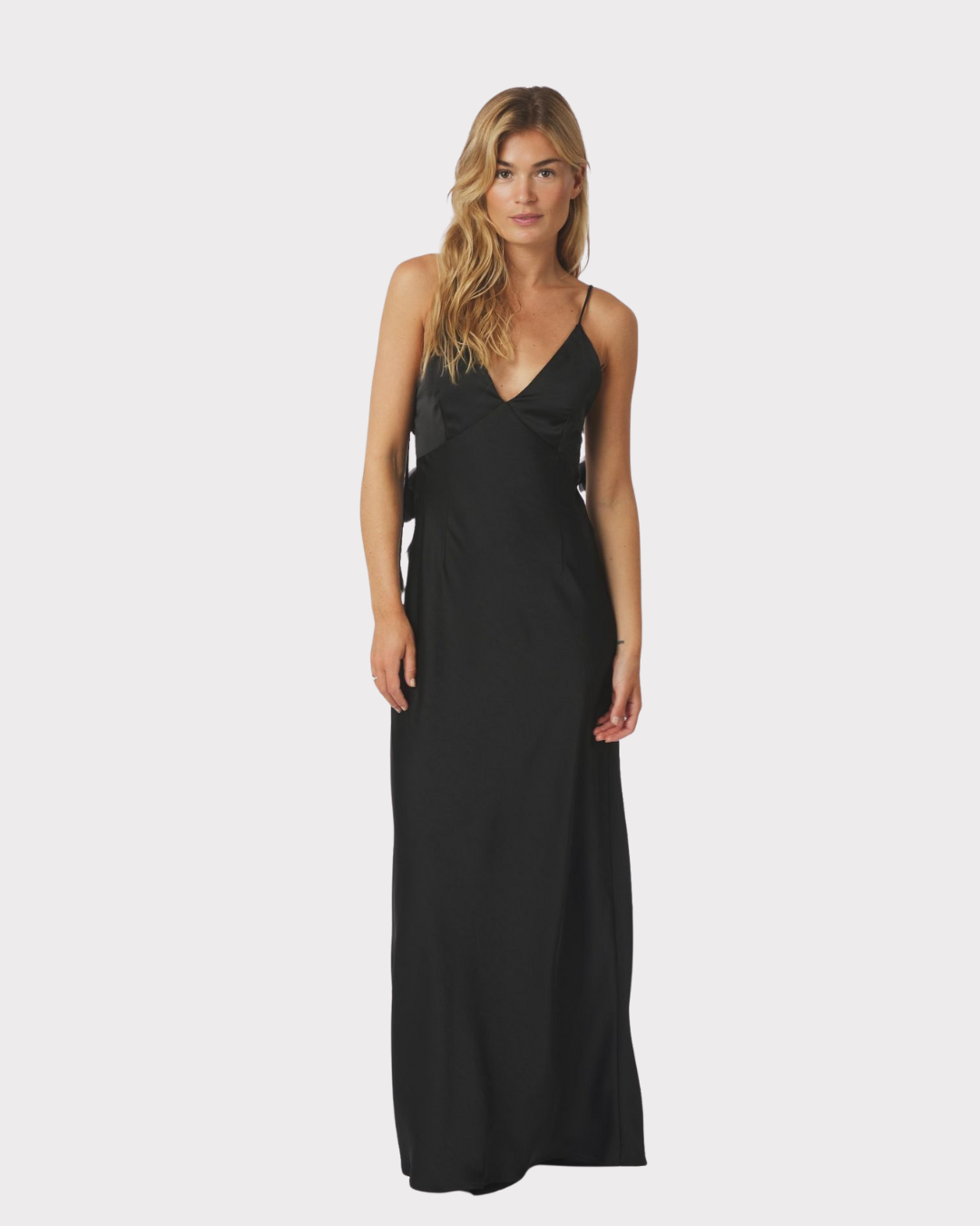 Colly Heavy Sateen Dress-Kjole-Neo Noir-Aandahls