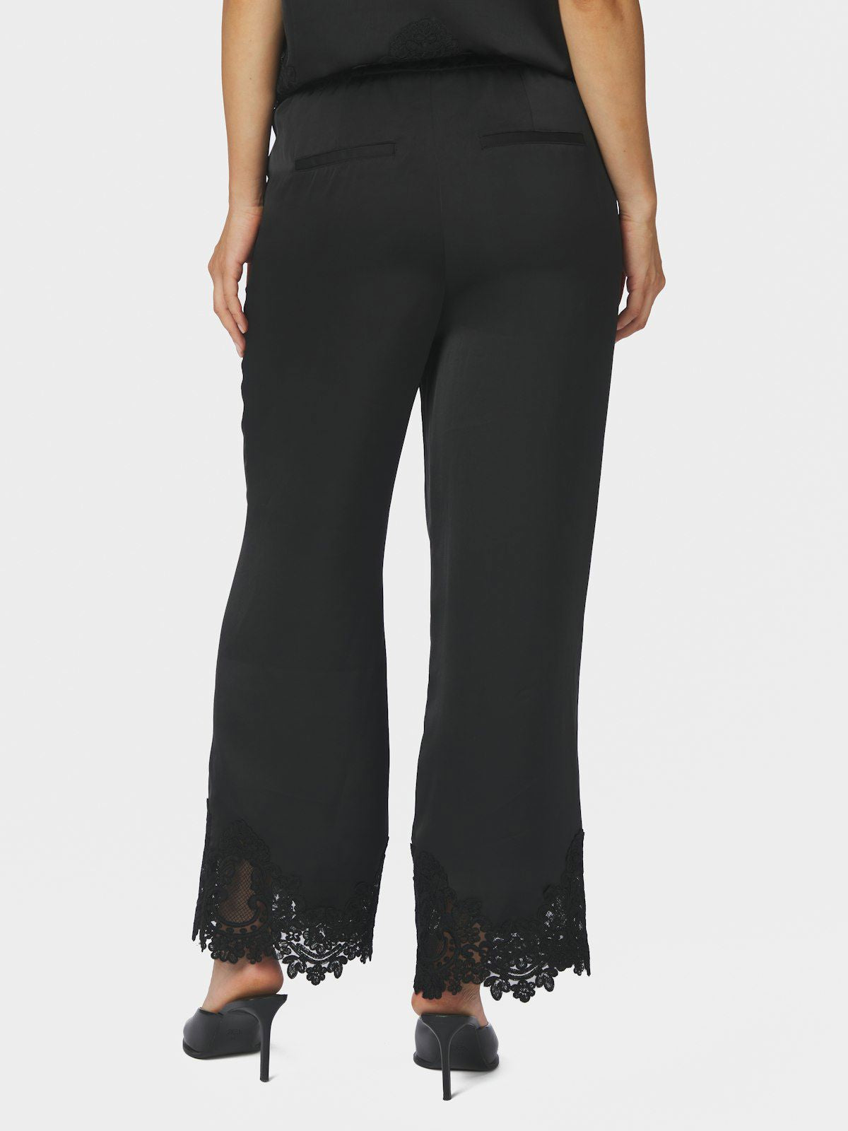 Emery Heavy Sateen Lace Pants