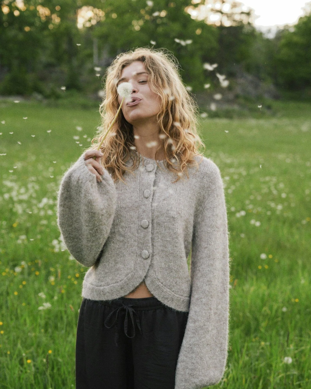 Gio Fluffy Knit Cardigan
