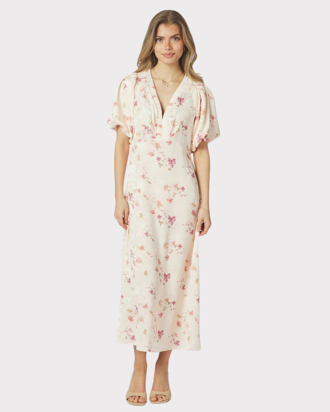 Illana Sateen Print Dress