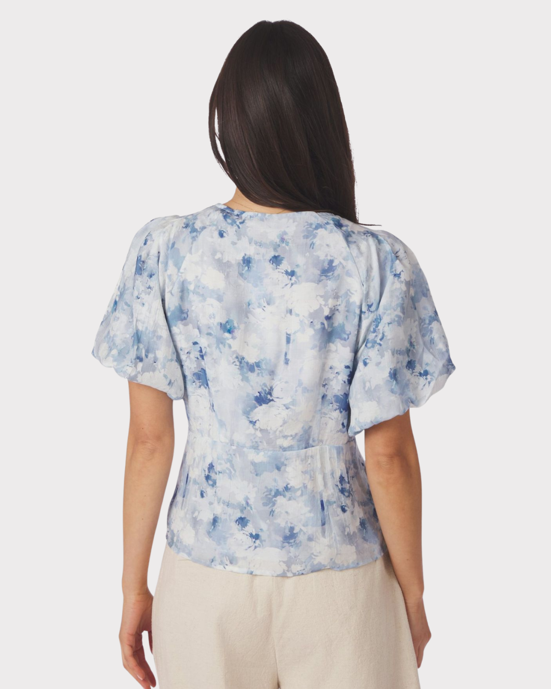 Irina Floral Fusion Blouse-Overdel-Neo Noir-Aandahls
