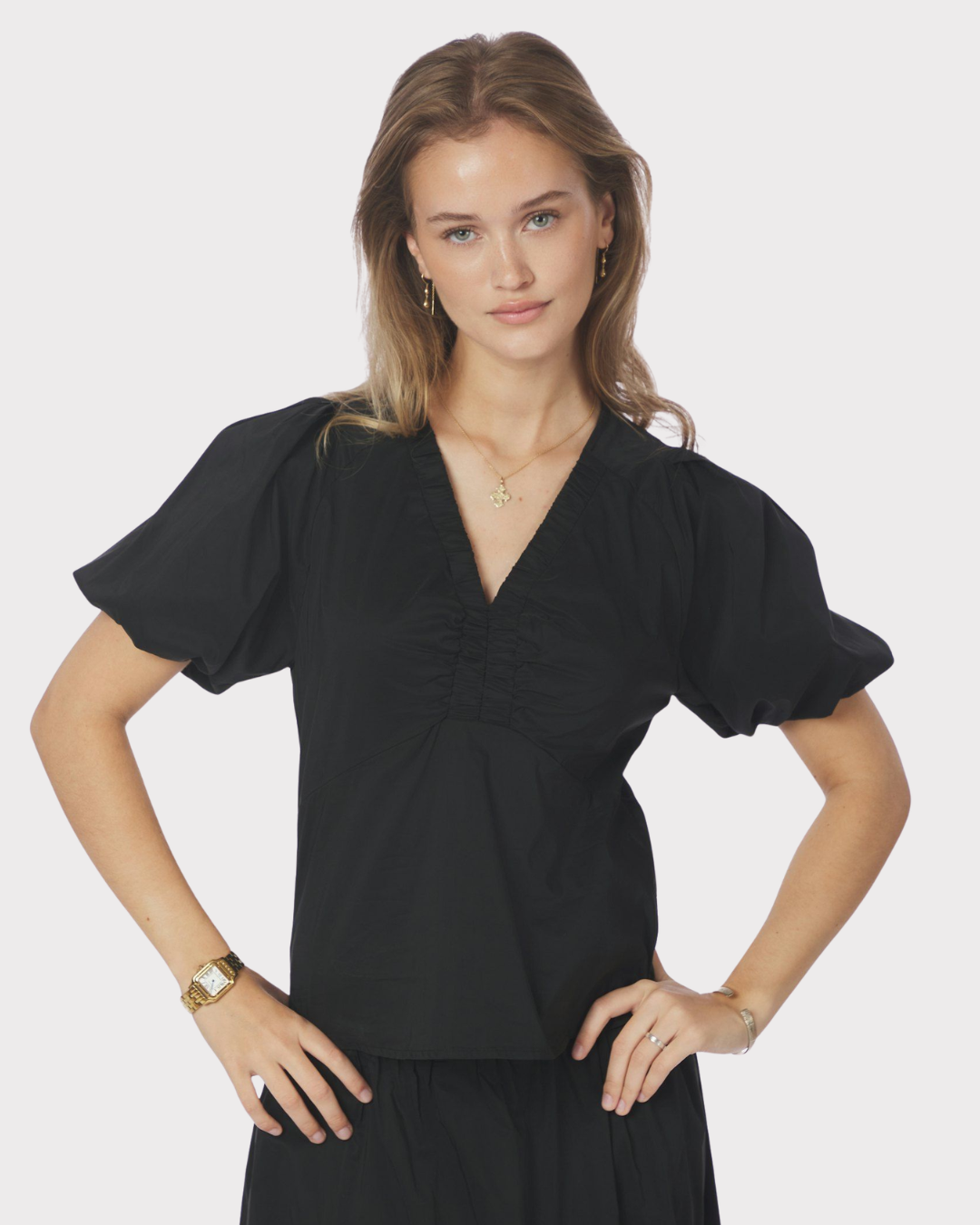 Irina poplin blouse