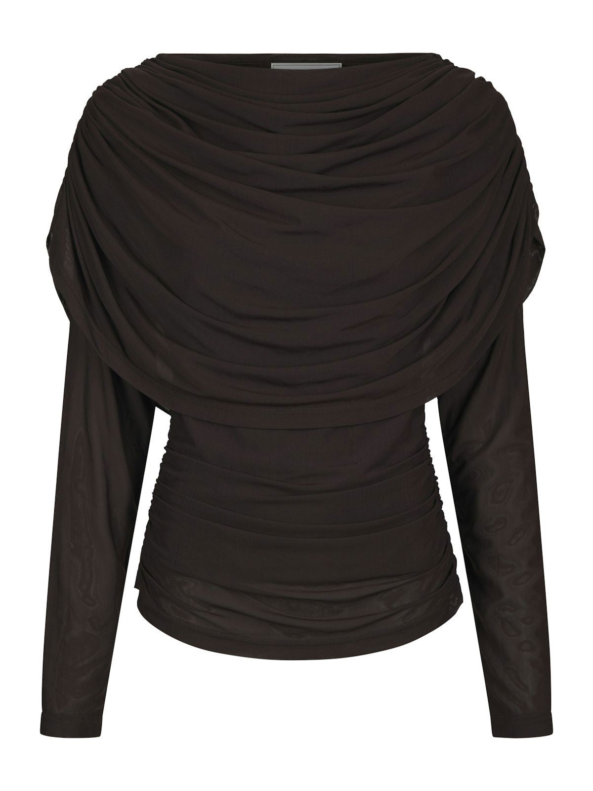 Lottuna Drapy Mesh Blouse