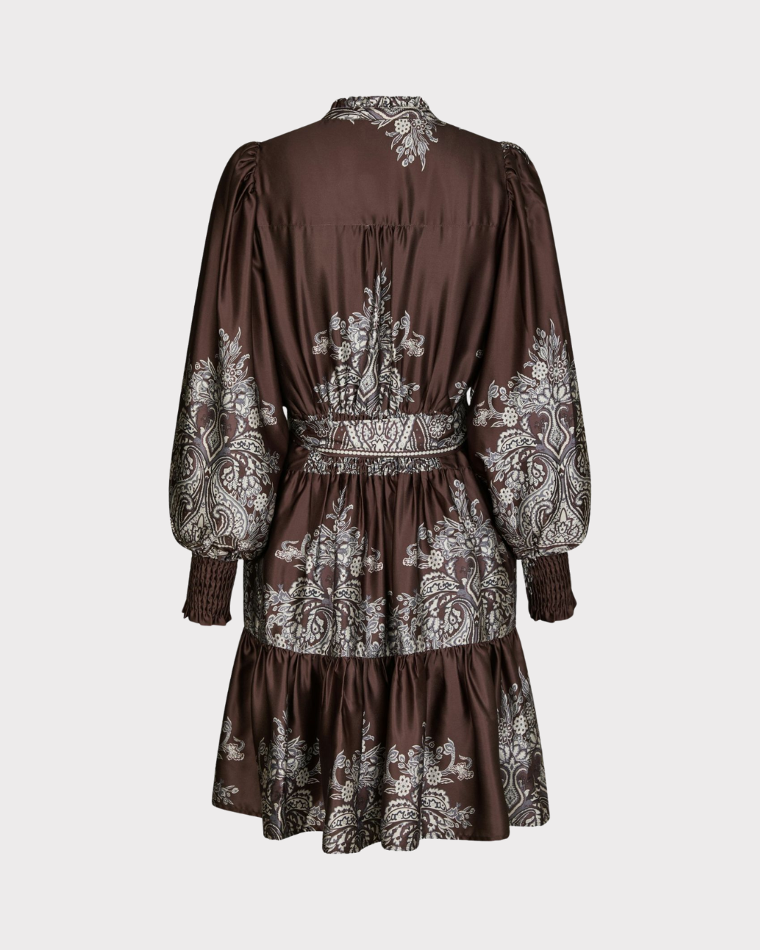 Malfida Paisley Border Dress-Kjole-Neo Noir-Aandahls