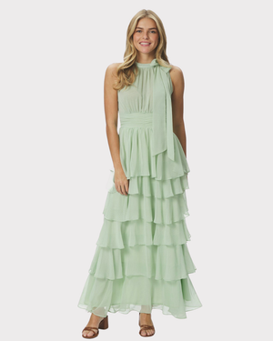 Marli Solid Chiffon Dress