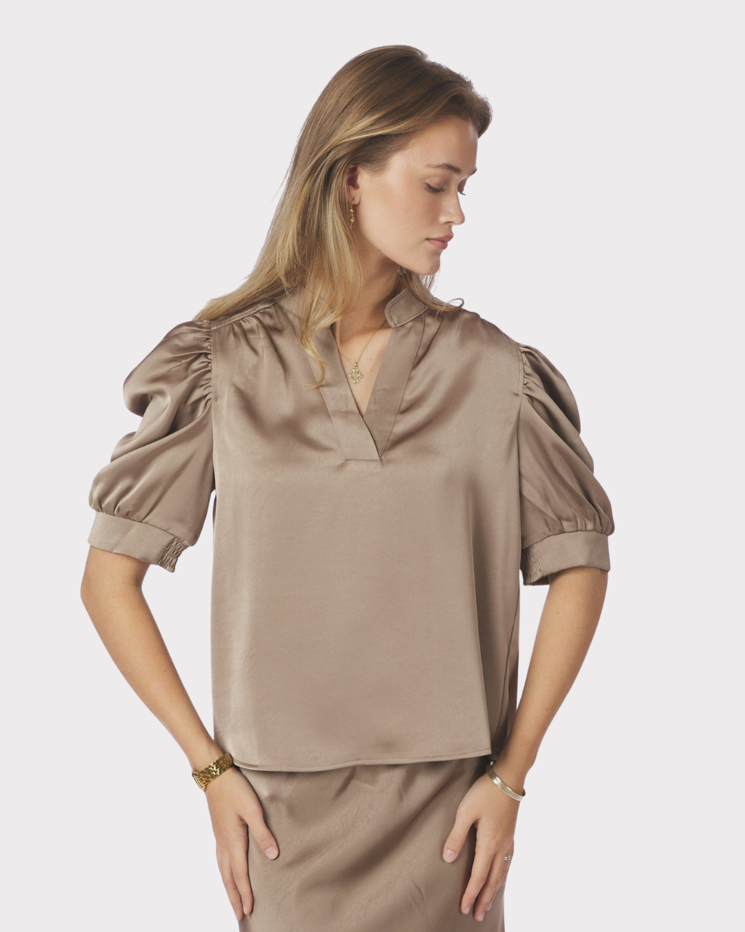 Roella Heavy Sateen Blouse