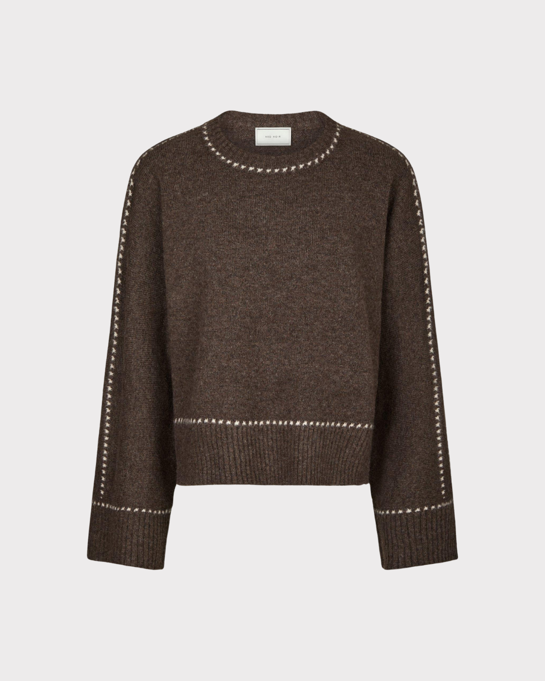 Roeme Knit Stitch Blouse-Genser-Neo Noir-Aandahls