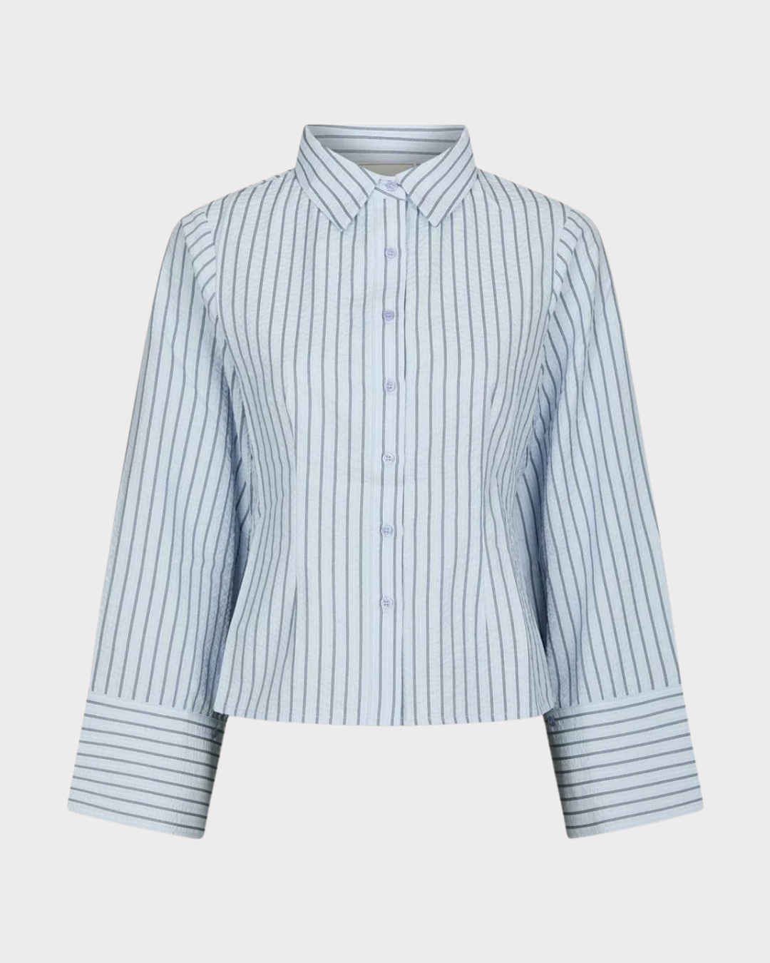 Rosa Striped Crepe Shirt