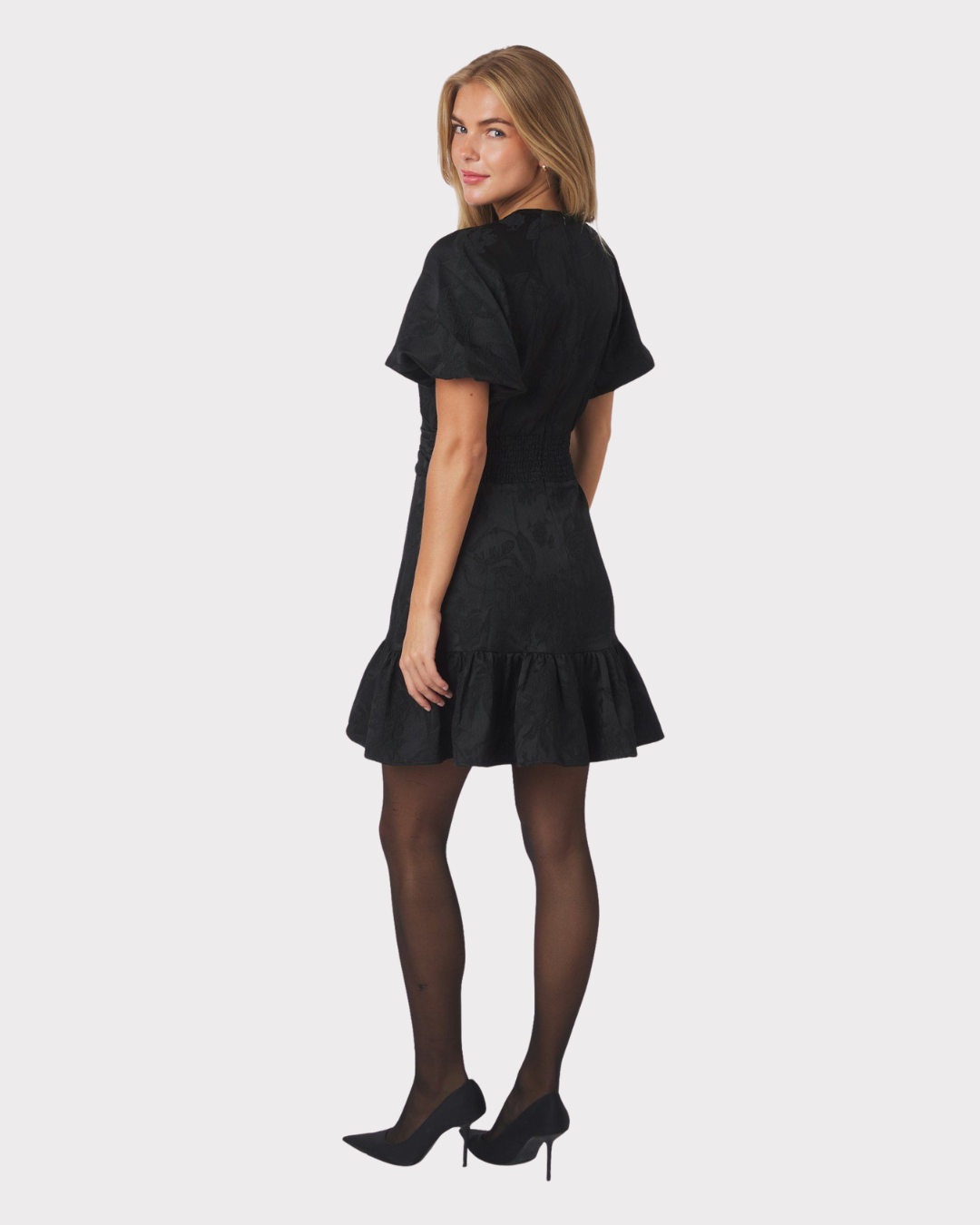 Sulli Jacquard Dress-Kjole-Neo Noir-Aandahls