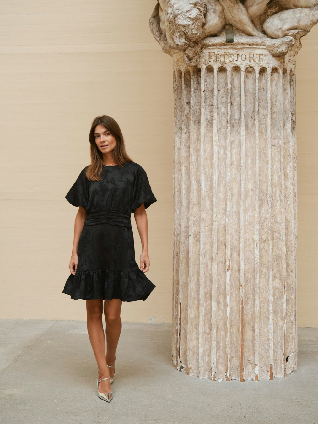 Sulli Jacquard Dress-Kjole-Neo Noir-Aandahls