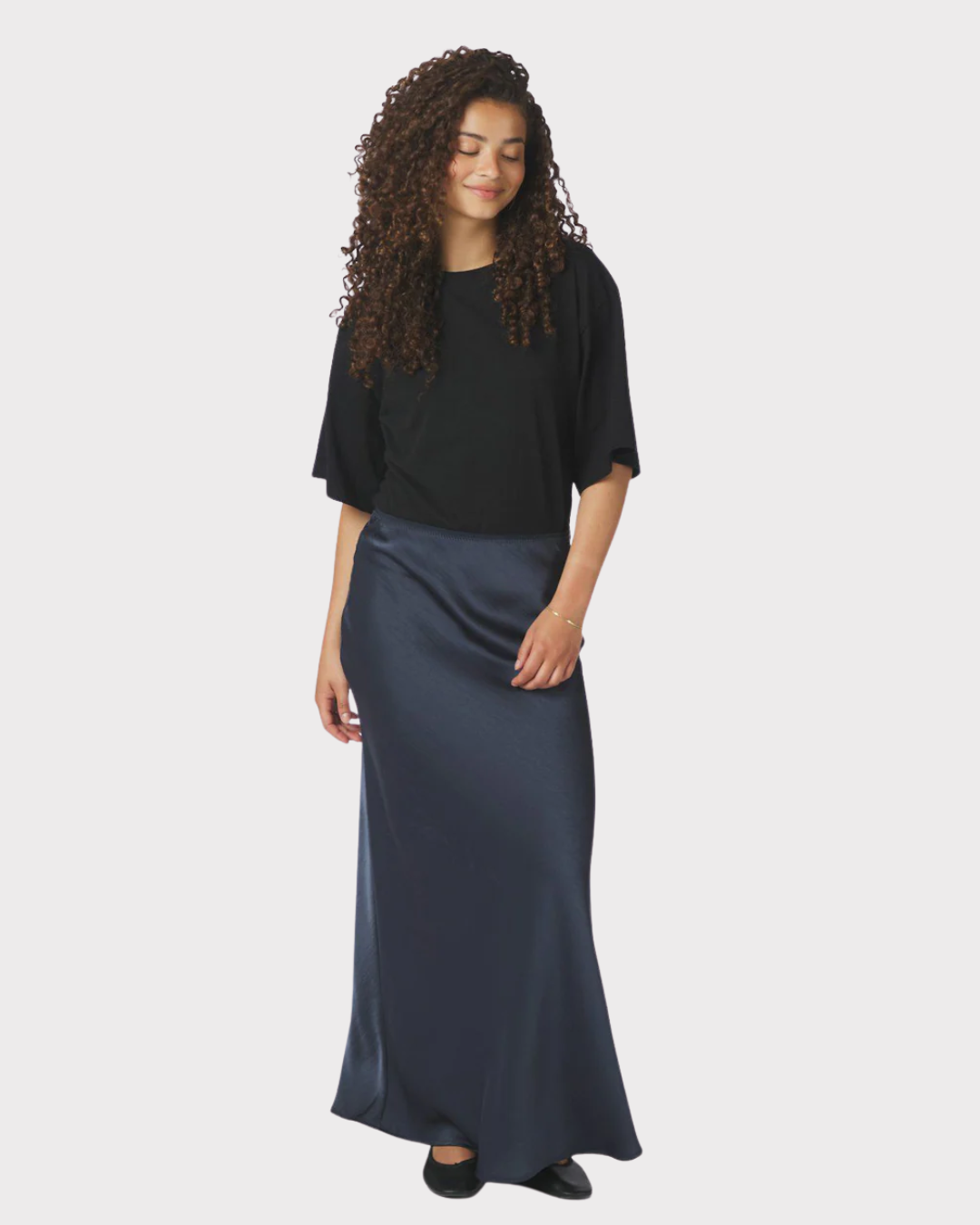 Vicky Heavy Satin Skirt