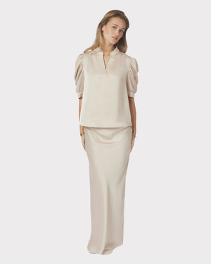 Vicky Heavy Satin Skirt