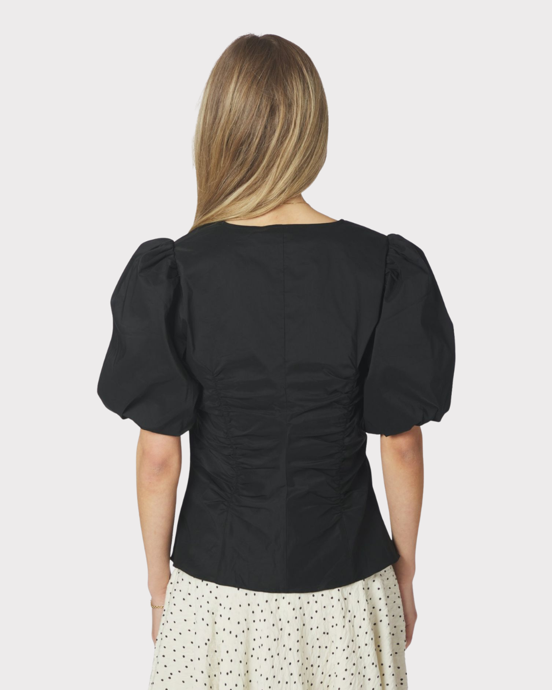 Zaria Poplin Blouse-Overdel-Neo Noir-Aandahls