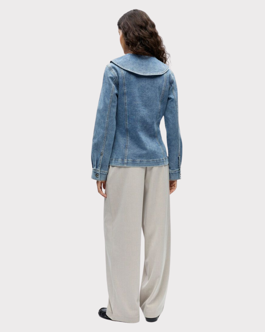 Objivy L/s Re Denim Shirt 143-Skjorte-OBJECT-Aandahls