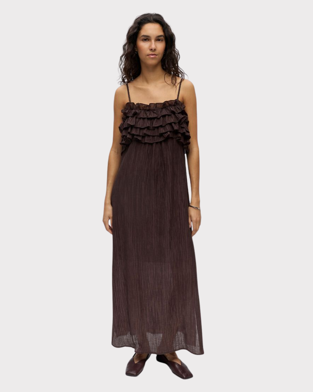 Objlyne S/l Re Long Dress 144