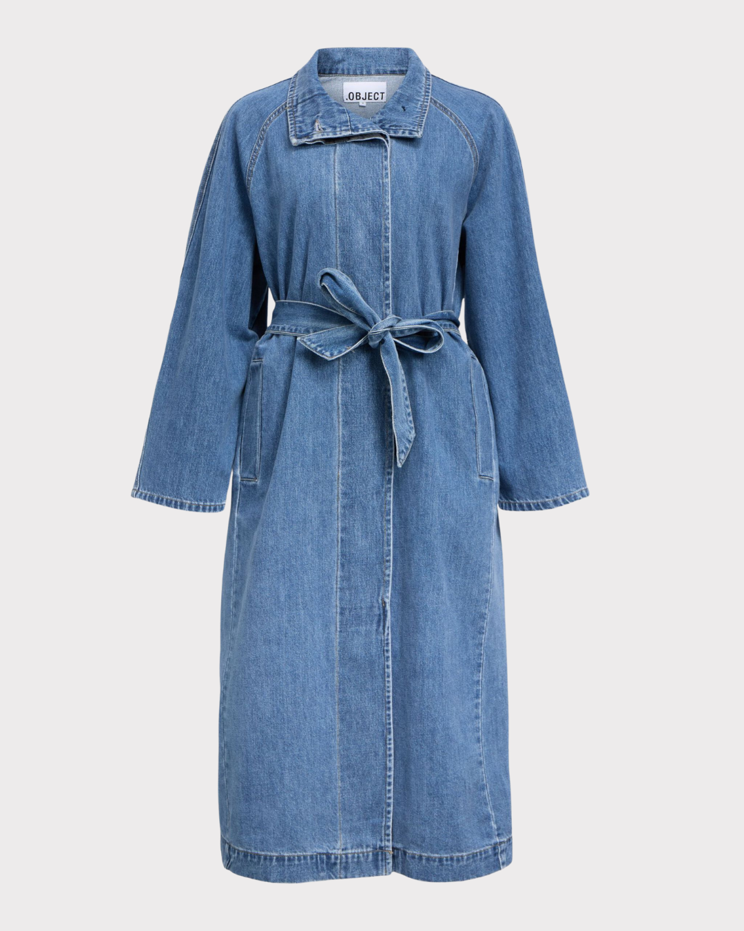Objtrinna L/s Denim Trenchcoat Noos-Yttertøy-OBJECT-Aandahls