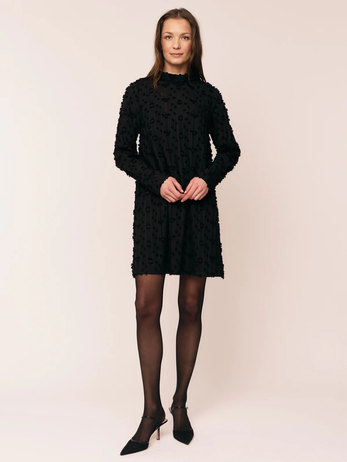 Julia Mock Neck dress-Kjole-OnceUntold-Aandahls