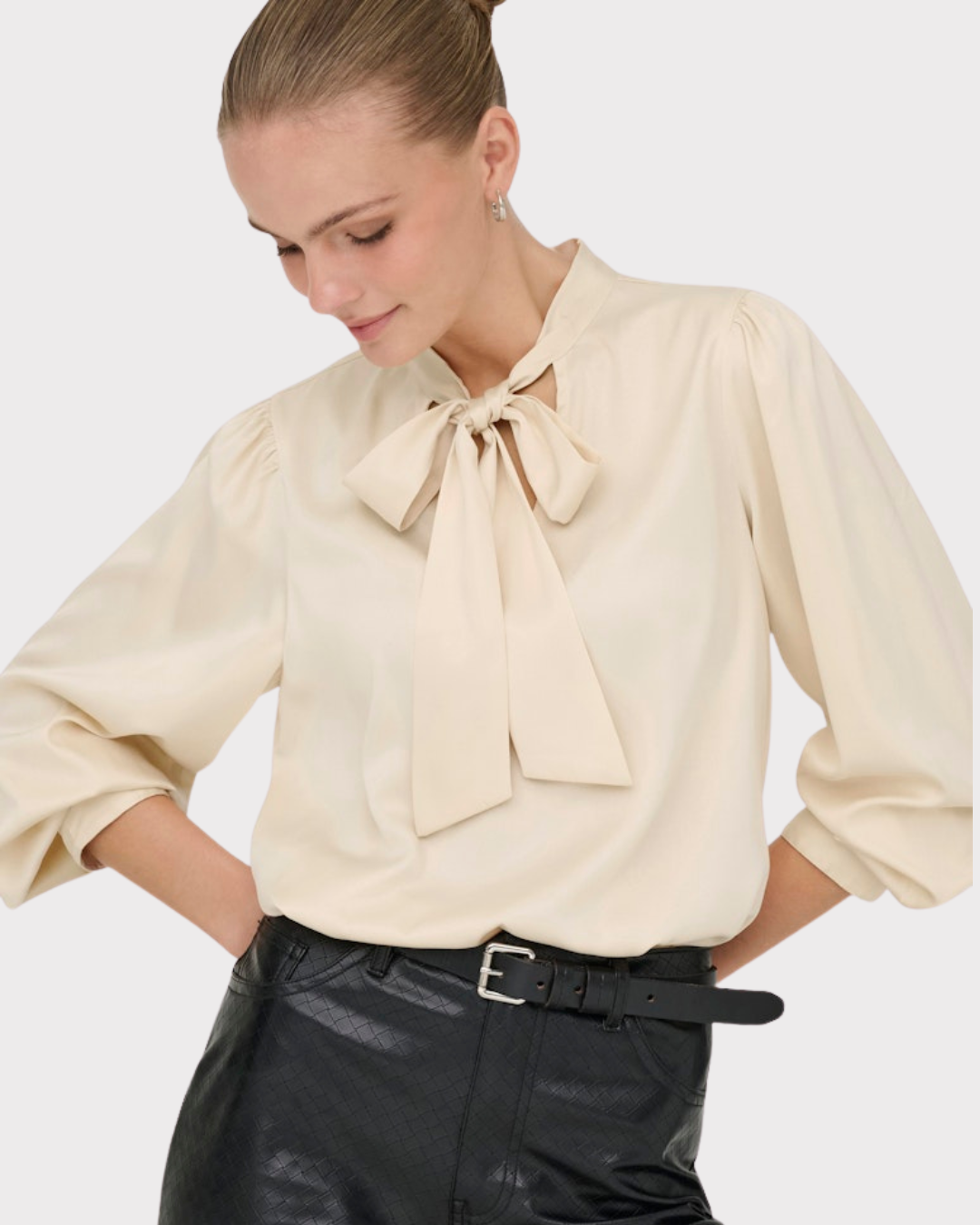 Onljane Life L/s Bow Top Wvn-Overdel-ONLY-Aandahls