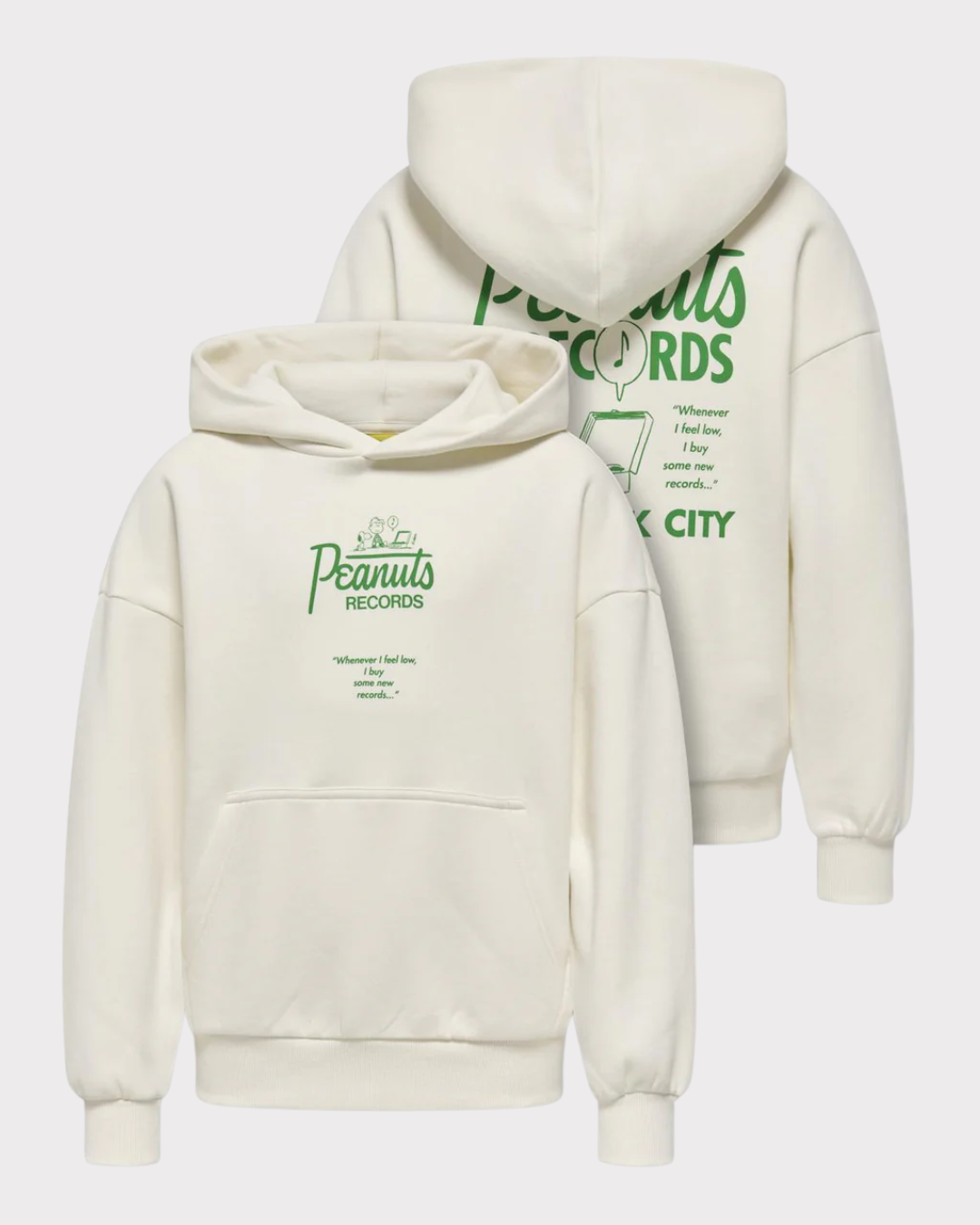 Osjpeanuts Back Ovz Ls Lic Hoodie Swt