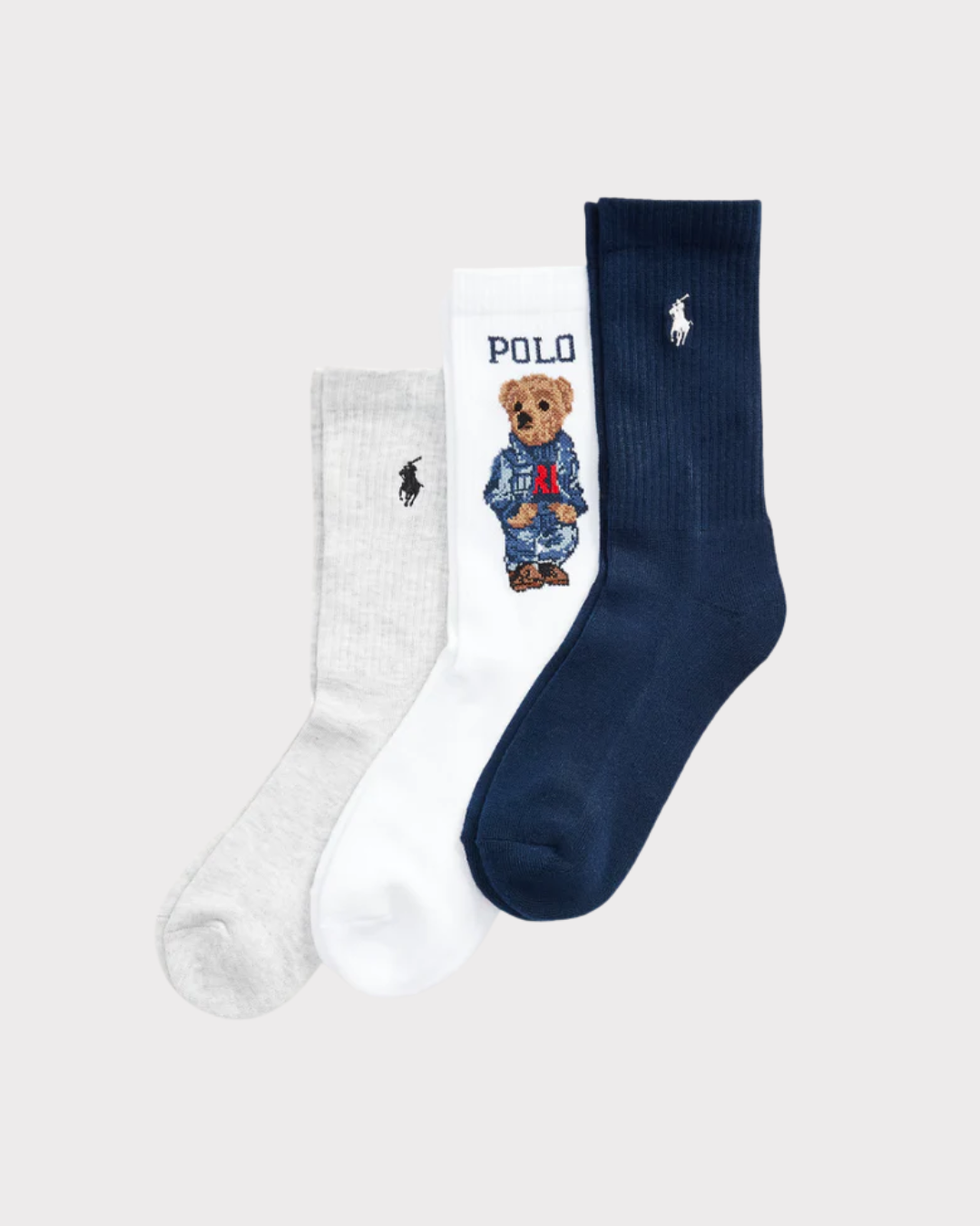 Polo bear sock 3pk-Socks-Polo Ralph Lauren-Aandahls