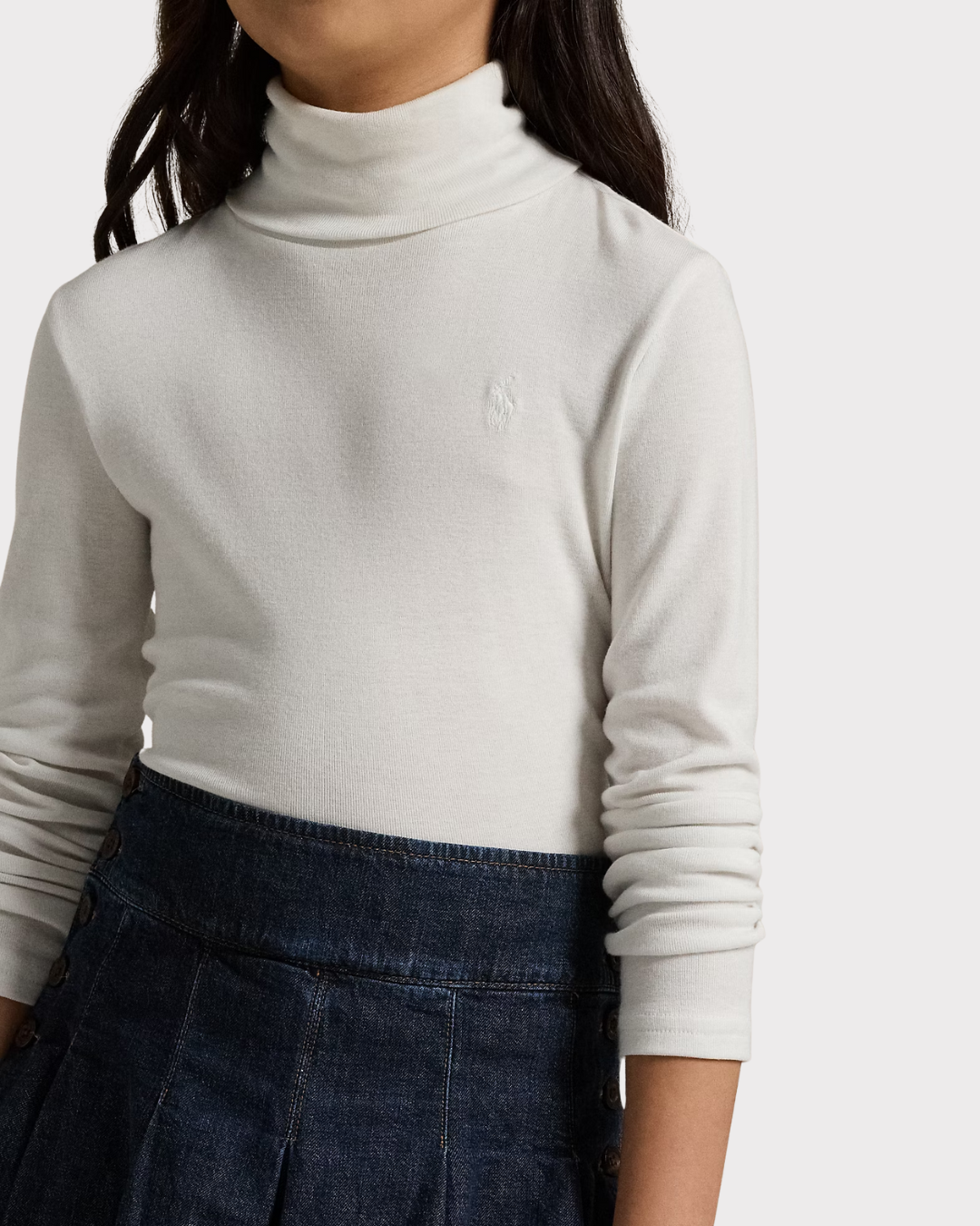 Ribbed cotton-blend turtleneck-Genser-Polo Ralph Lauren-Aandahls