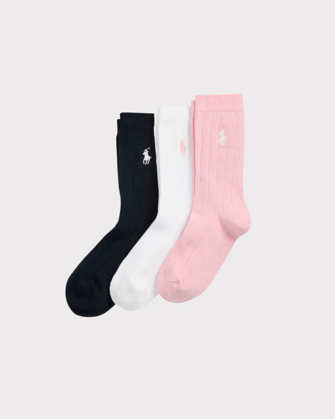Ribbed Crew Sock 3-Pack