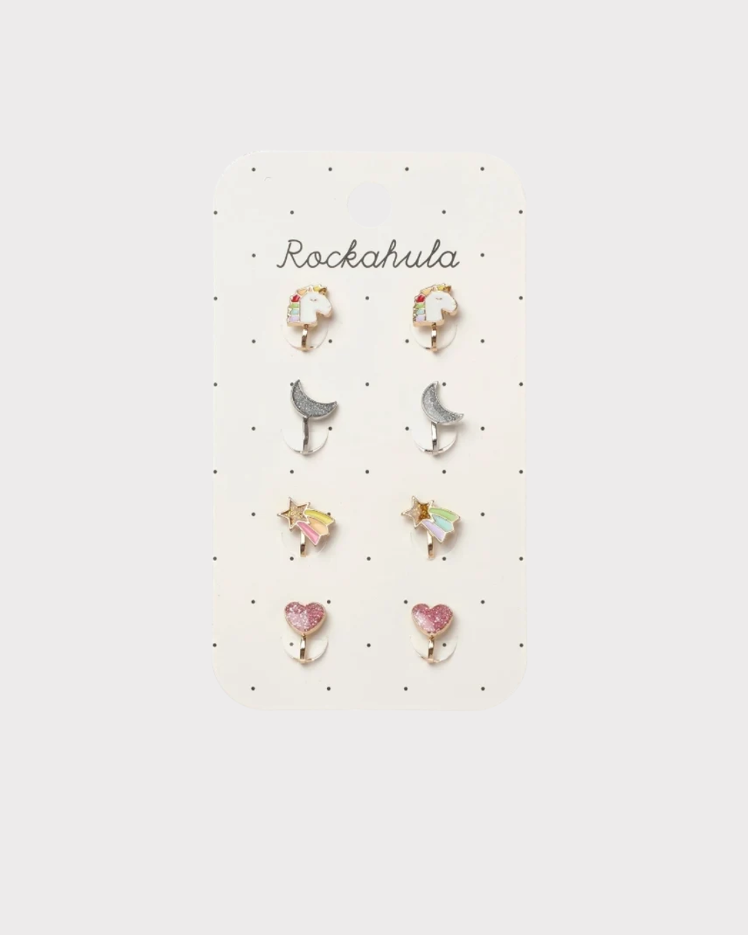 Rainbow Unicorn Clip On Earring