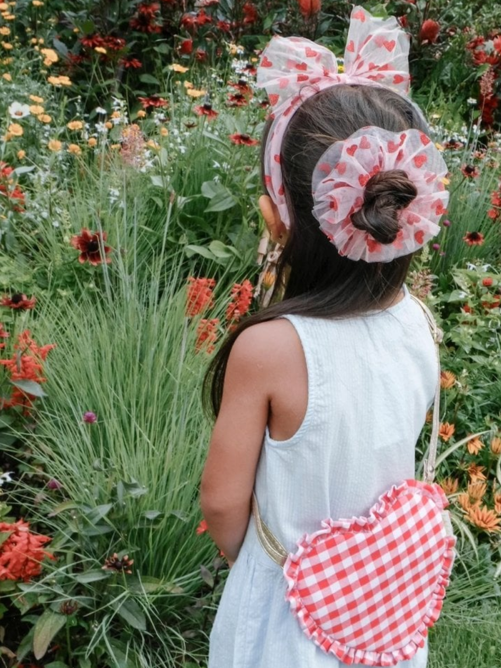 Sweet Hearts Tulle Scrunchie-Hårpynt-Rockahula-Aandahls