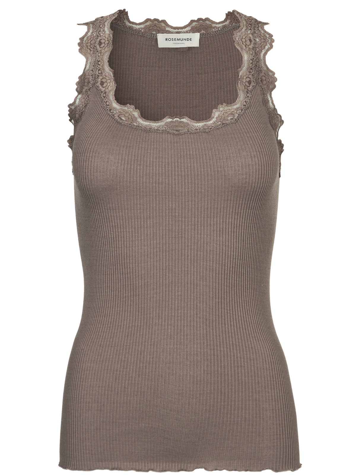 Silk top w/lace-Singlet-Rosemunde-Aandahls