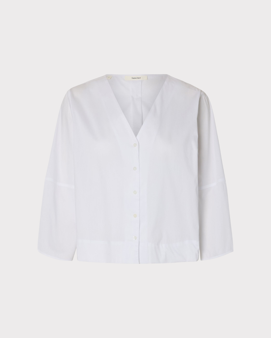 Bea 3/4 V Neck Shirt B-Skjorte-Selected Femme-Aandahls