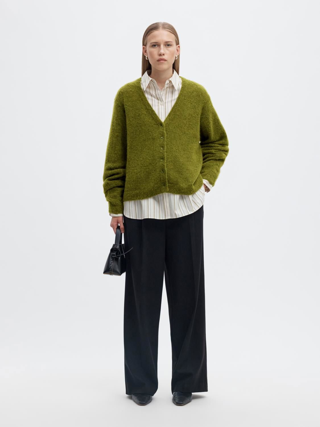 Lulu Brushed V-Neck Cardigan Noos