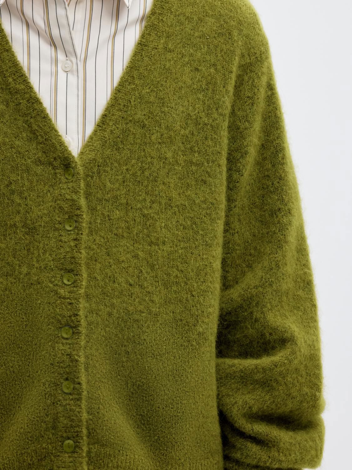 Lulu Brushed V-Neck Cardigan Noos