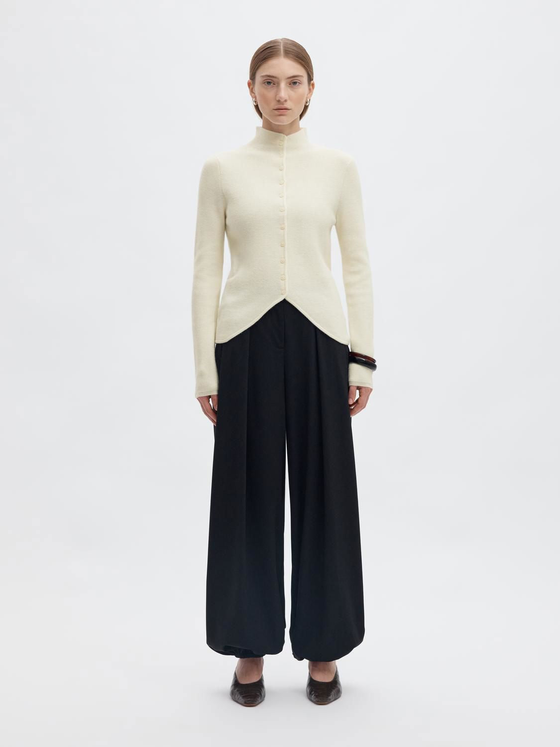 Petra LS High Neck Cardigan