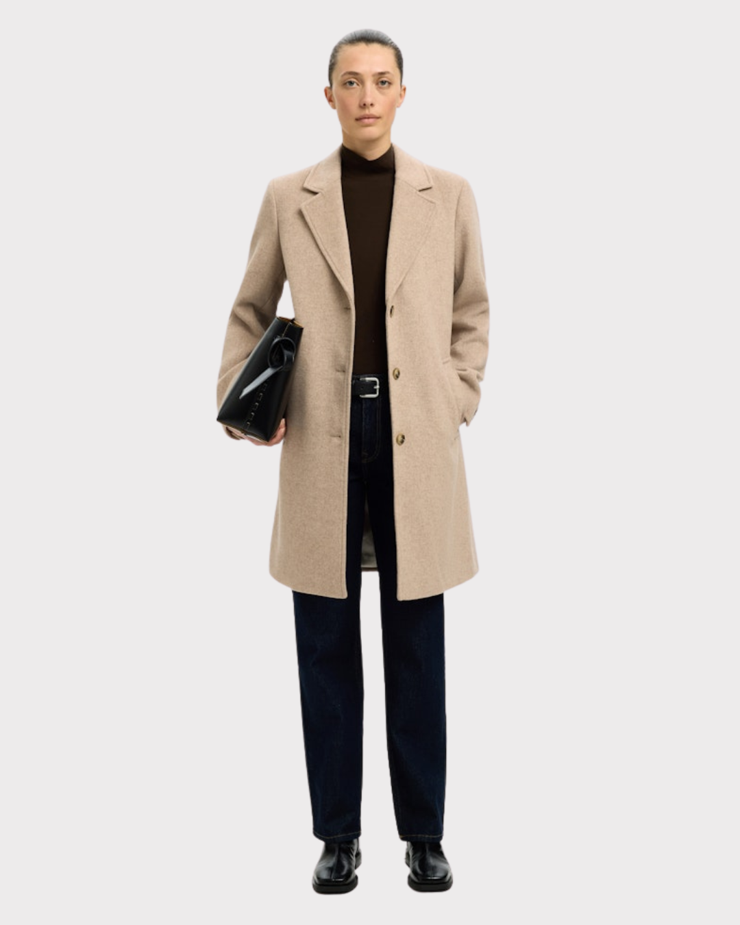 Sasja Wool Blend Coat-Yttertøy-Selected Femme-Aandahls
